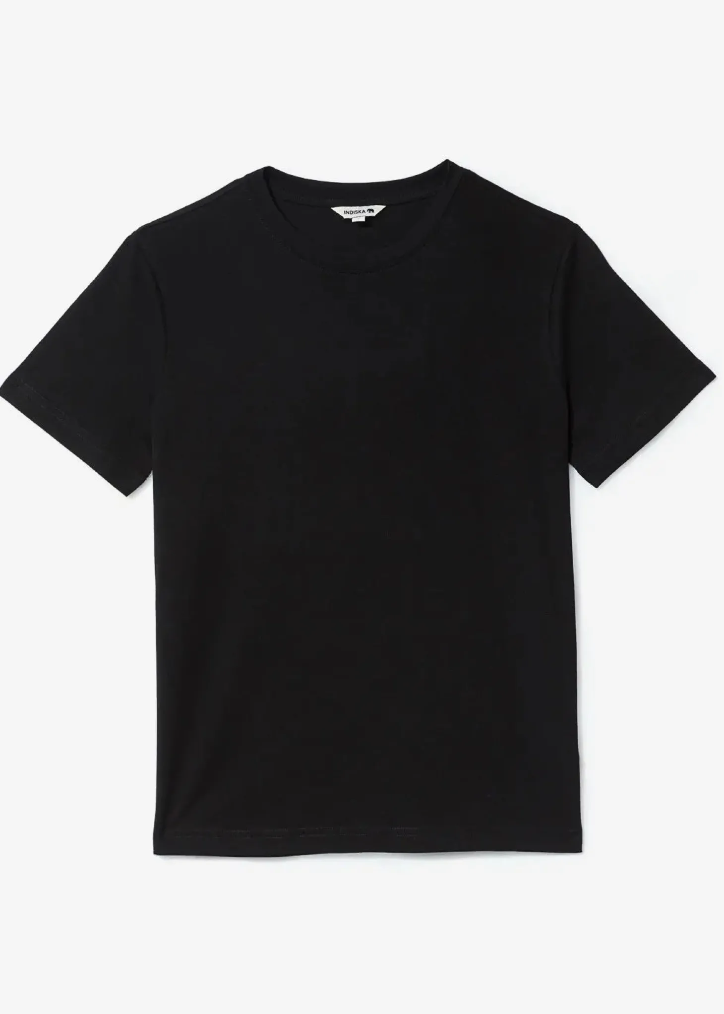 Svart T-shirt i bomull och modal