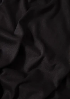 Svart t-shirtklänning med puffärm