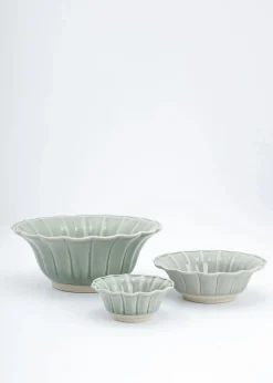 Vågig salladsskål