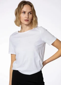 Vit T-shirt i bomull