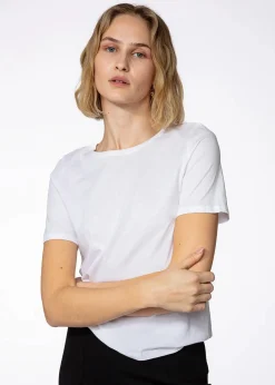 Vit T-shirt i bomull