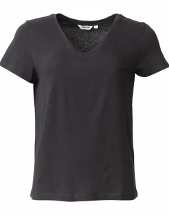 V-ringad bomulls t-shirt