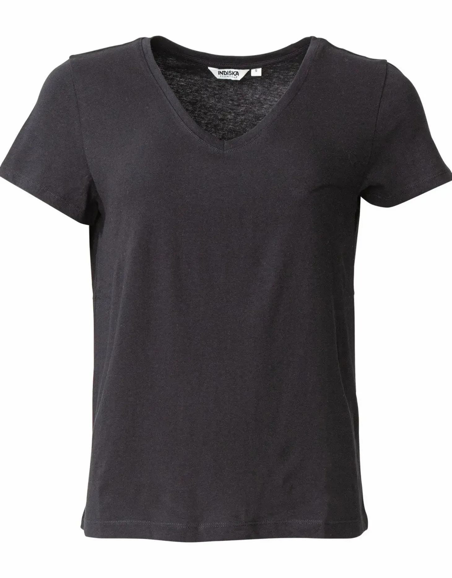 V-ringad bomulls t-shirt