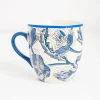XL mugg med blommor